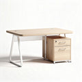 Wooden desk with two drawers and metal frame dimensions 120 x 60 x 75cm